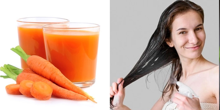 نحوه استفاده از آب هویج روی مو
