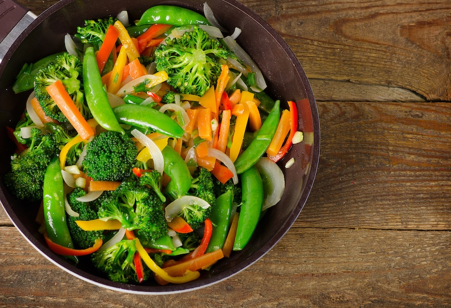 ایده های غذای سالم سبزیجات سرخ شده